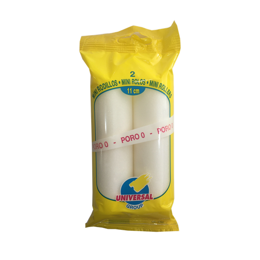 Pack Recambio 2 Mini Rodillos 11CM Poro Fino  - 1