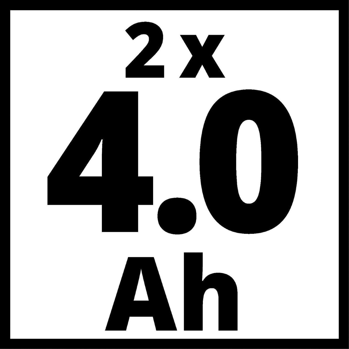 Kit de carregador doble + 2 bateries de 4,0 Ah Einhell 4512112