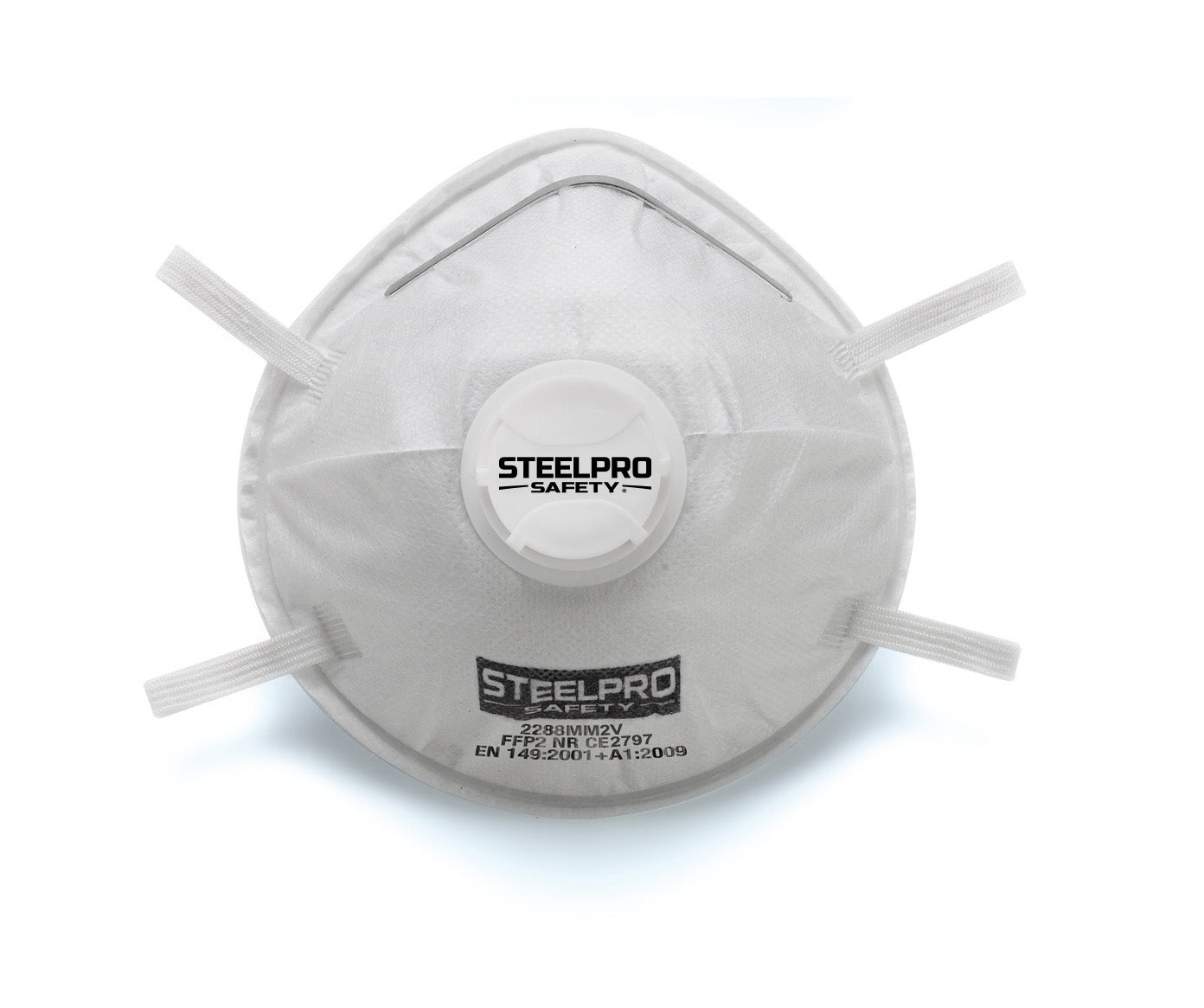 Caixa de mascaretes d'un sol ús FFP2 amb vàlvula d'exhalació STEELPRO Marca 2288MM2VBL