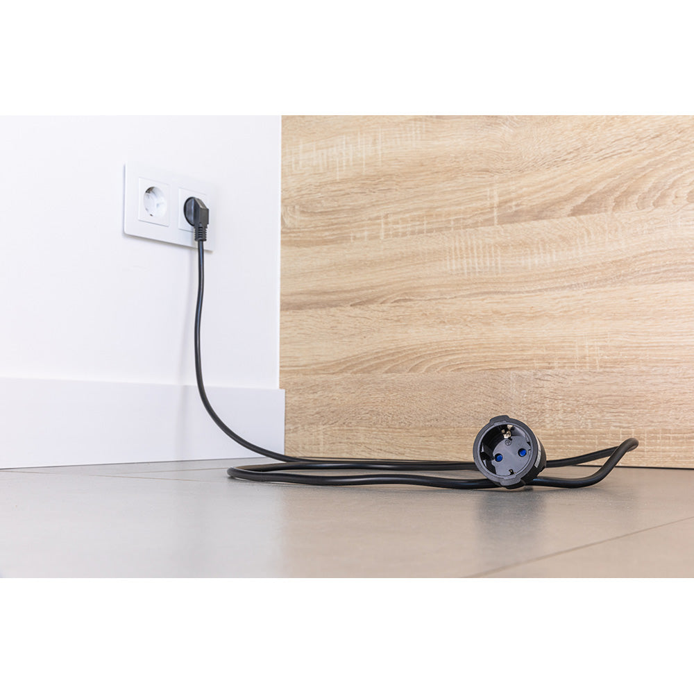 Allargador amb 1 presa 2P+T 16 A 250 V~ i 5 m de cable H05VV-F 3G1,5 mm² negre EDM