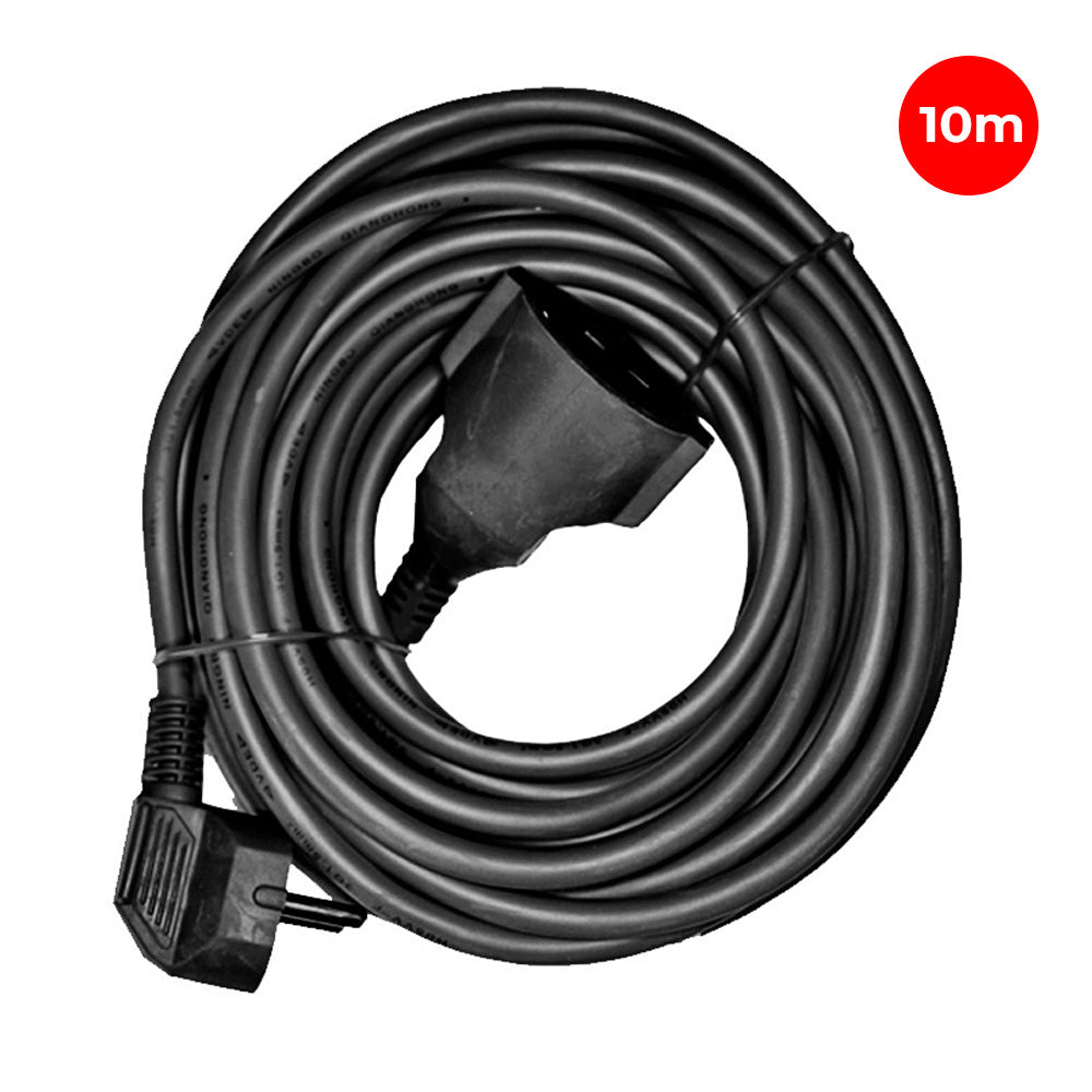 Allargador amb 1 presa 2P+T 16 A 250 V~ i 10 m de cable H05VV-F 3G1,5 mm², negre, EDM