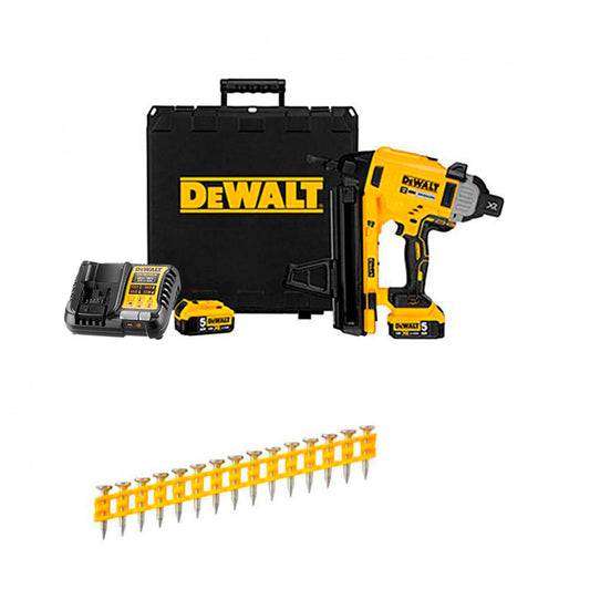 Pack clavadora per a formigó i acer a bateria 18V DCN890P2 + 50.250 claus de 20mm Dewalt
