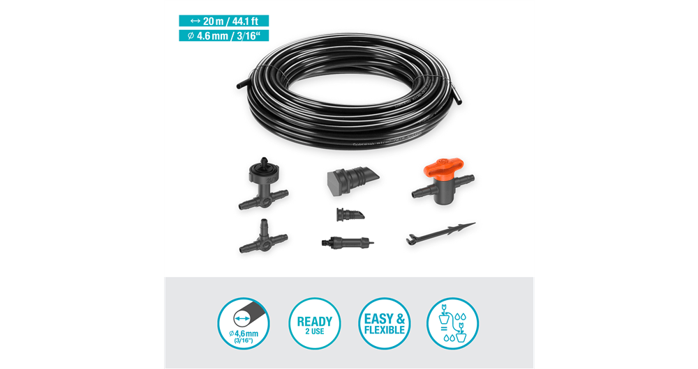 Set Balcones Micro-Dip para 15 plantas Gardena 13401-20 DEWALT - 3