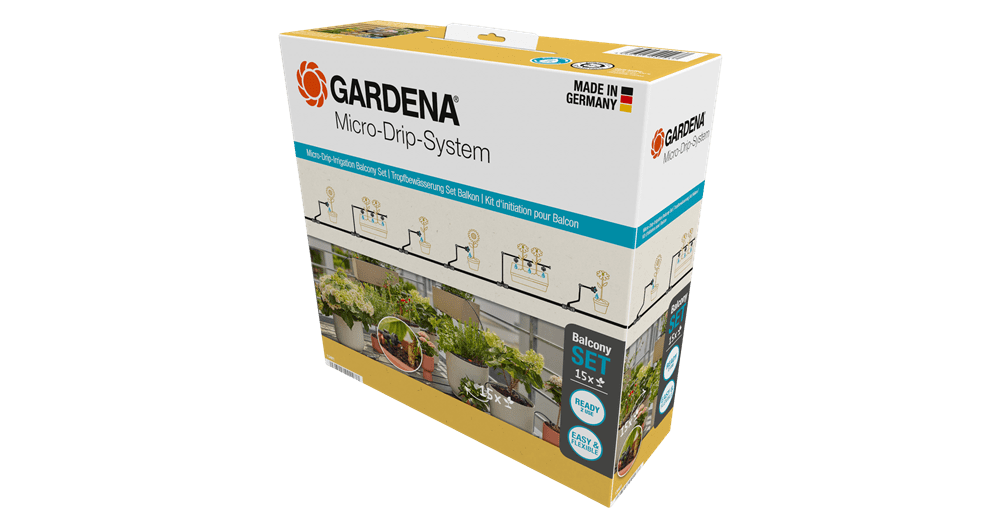 Set Balcones Micro-Dip para 15 plantas Gardena 13401-20 DEWALT - 1