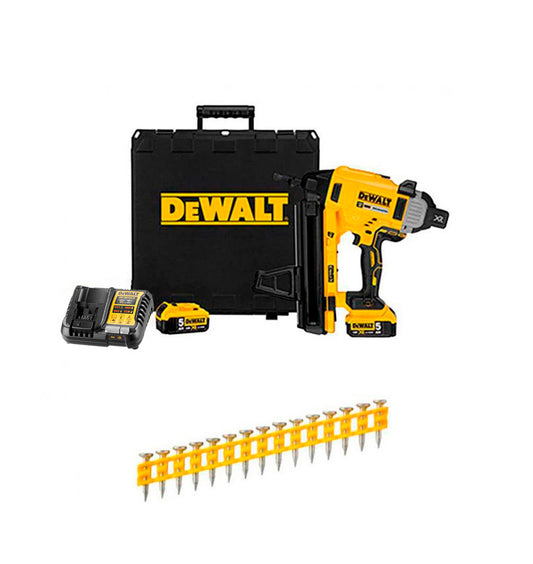 Pack clavadora per a formigó i acer a bateria 18V DCN890P2 + 20.100 claus de 20mm Dewalt