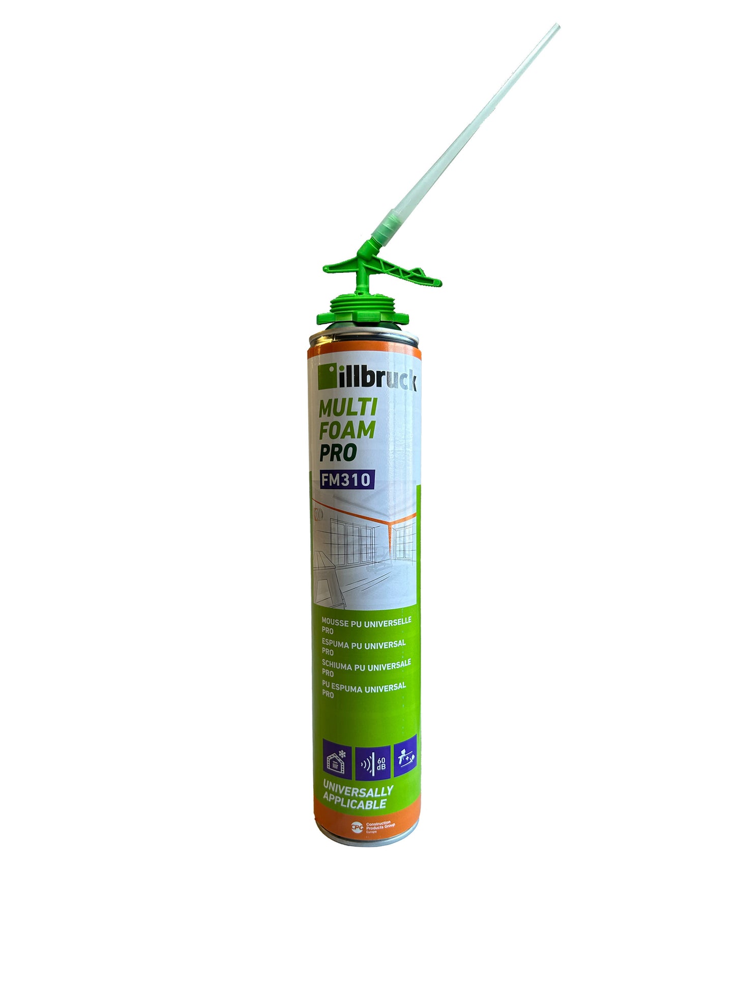 Caixa de 12 unitats de pots d’escuma de poliuretà 2 en 1 Illbruck 750ml FM310