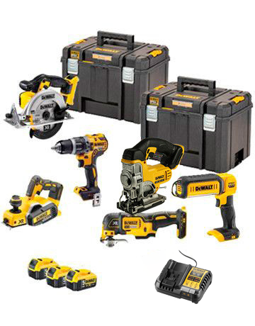 Kit de potència de 6 eines Dewalt amb bateria de 18V DCK665P3T