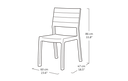 Silla de Resina Harmony Capuchino Keter CURVER - 8