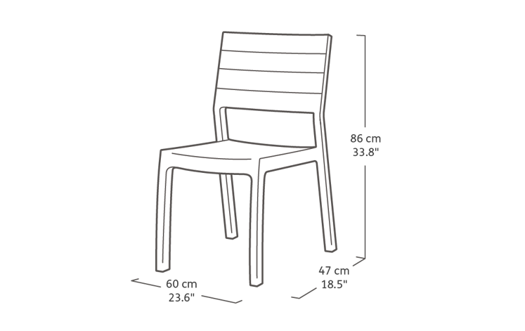 Silla de Resina Harmony Capuchino Keter CURVER - 8