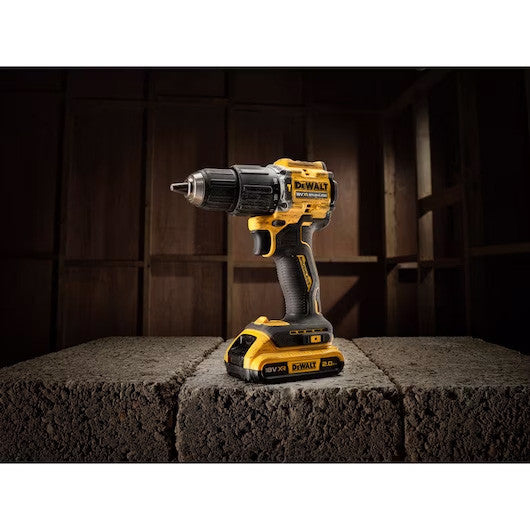 Trepant percutor XR 18 V d’edició limitada del centenari amb 2 bateries de 2 Ah + maletí Dewalt DCD100YD2T
