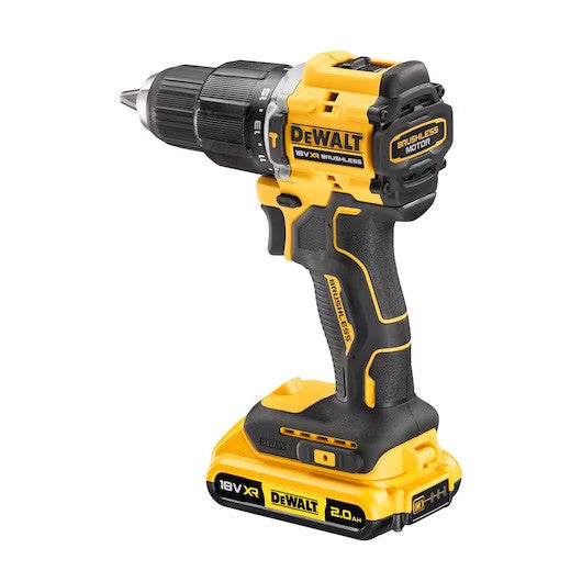 Trepant percutor XR 18 V d’edició limitada del centenari amb 2 bateries de 2 Ah + maletí Dewalt DCD100YD2T
