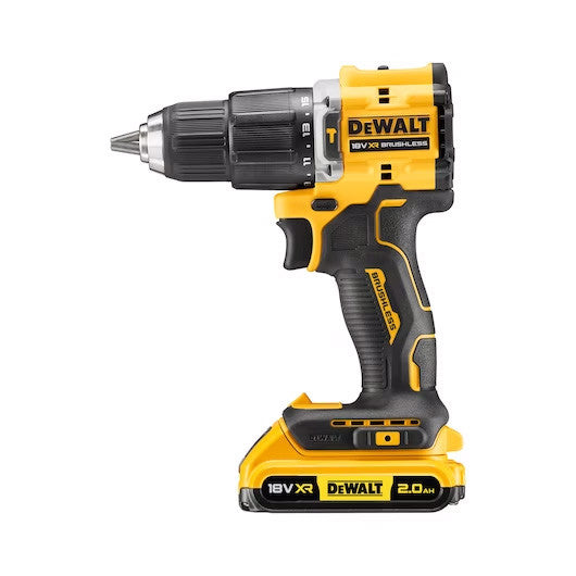 Trepant percutor XR 18 V d’edició limitada del centenari amb 2 bateries de 2 Ah + maletí Dewalt DCD100YD2T