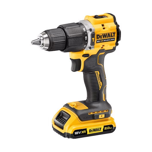Trepant percutor XR 18 V d’edició limitada del centenari amb 2 bateries de 2 Ah + maletí Dewalt DCD100YD2T