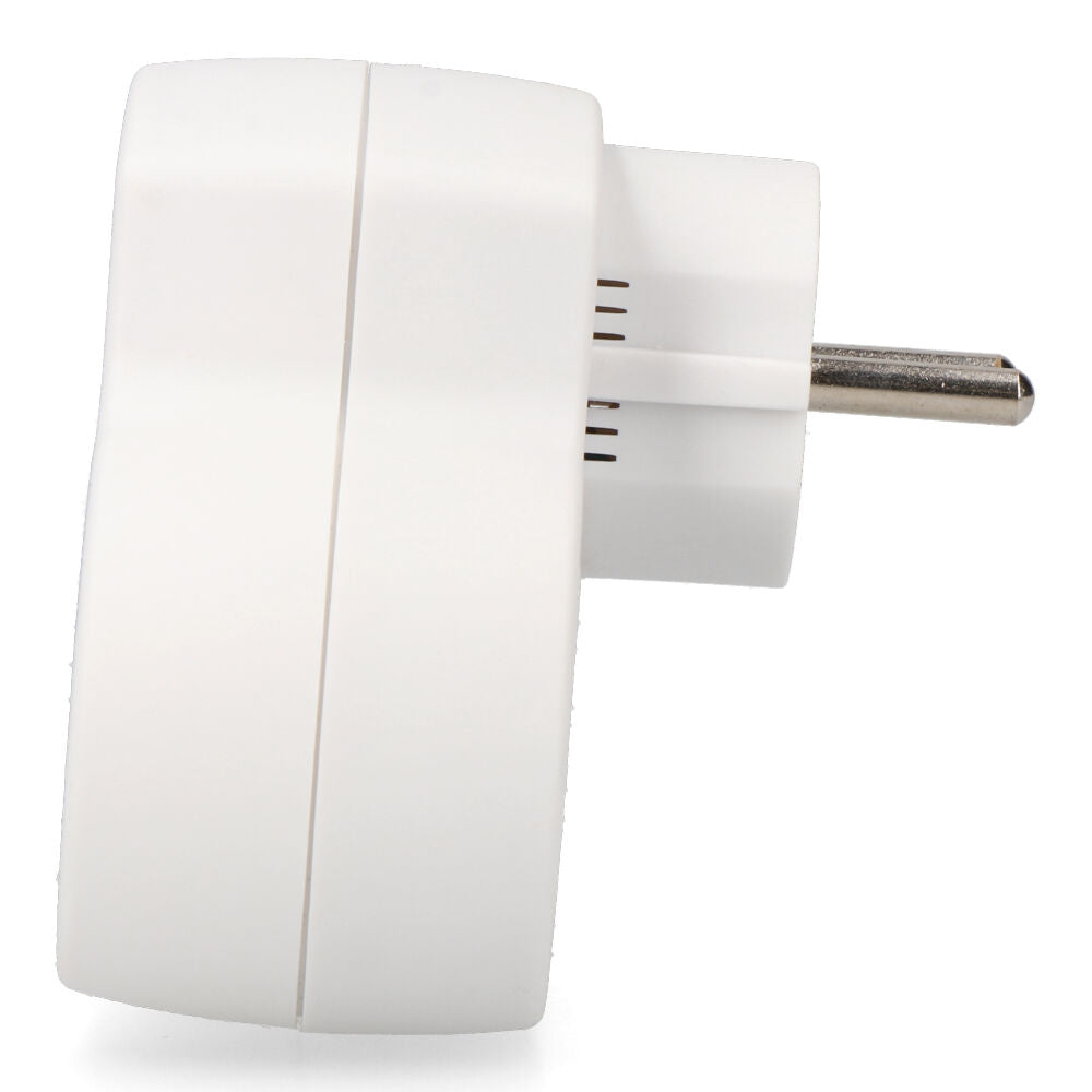 Adaptador de 2 preses 2P+T SCHUKO amb 2 USB (A + C) EDM