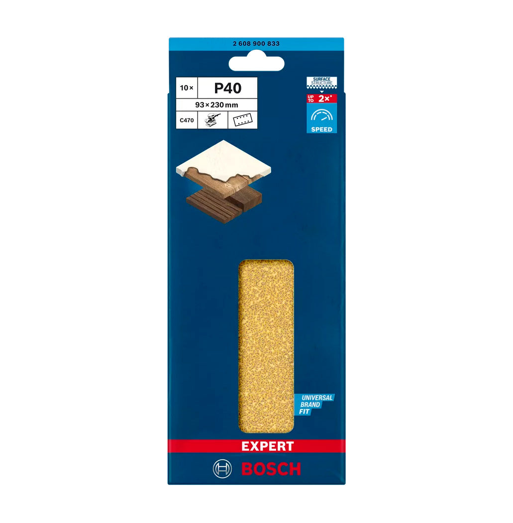 Paper de vidre Expert C470 93x230mm per a polidores orbitals 10uds Bosch