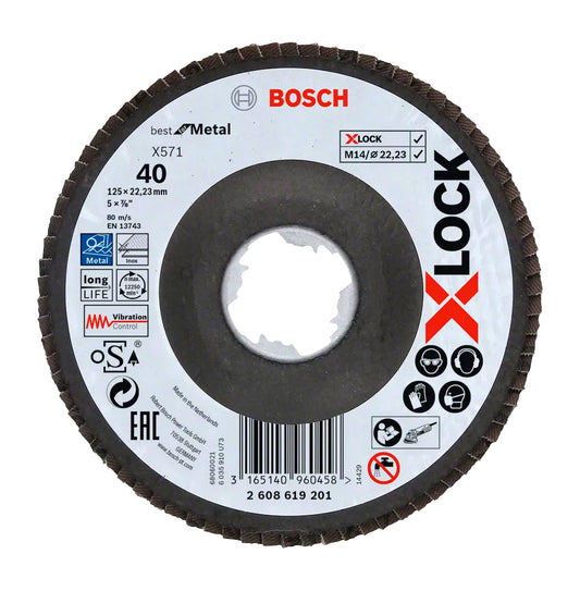 Disc de làmines X571 Best for Metal X-LOCK 125mm Bosch