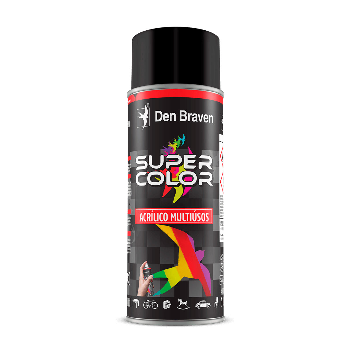 Pot d’esprai de pintura acrílica multiusos Supercolor 400ml Den Braven