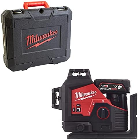 Nivell làser de 3 línies verd M12 amb bateria + carregador + maletí Milwaukee M123PL-401C