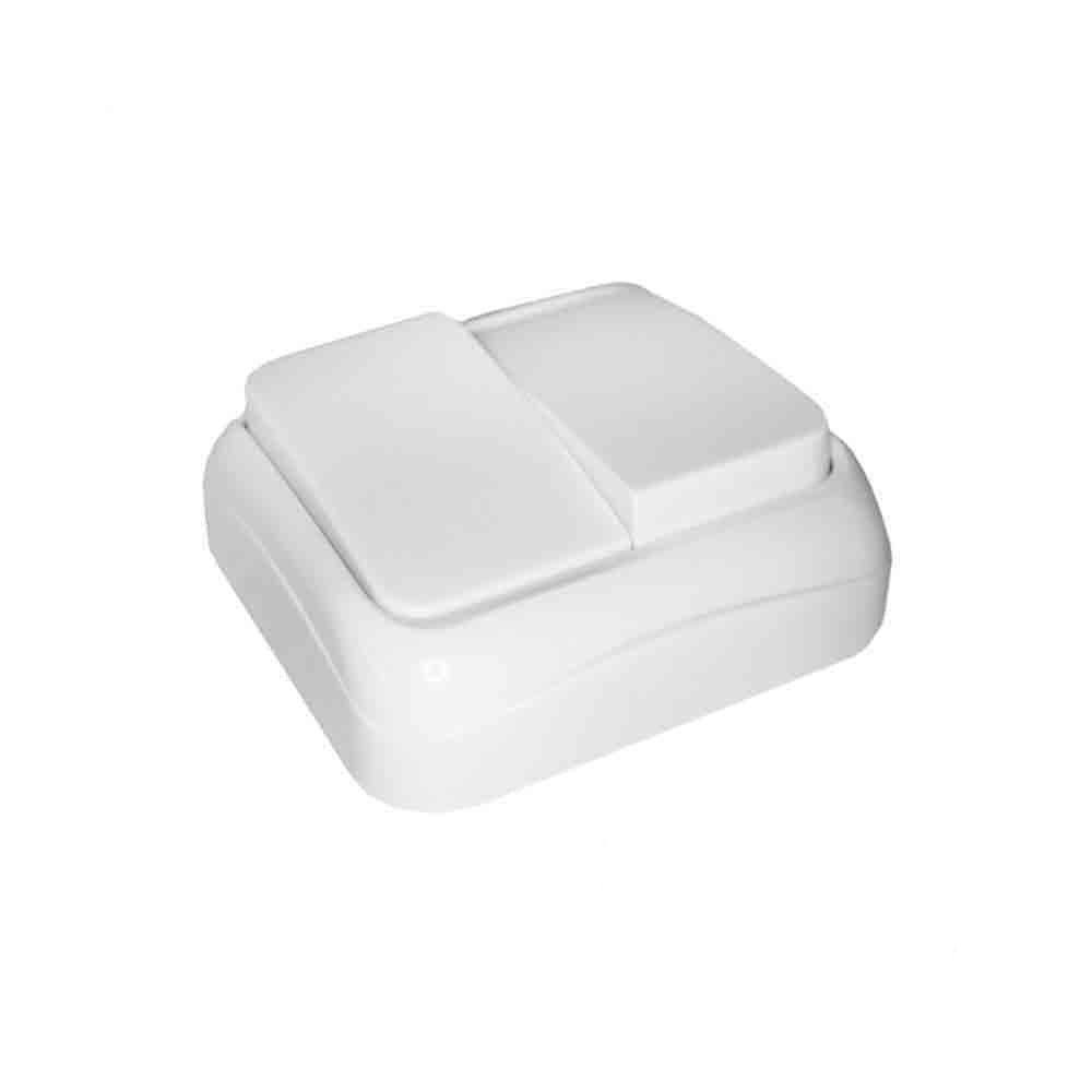 Interruptor doble de superfície Sèrie Spa Blanc EDM 43156