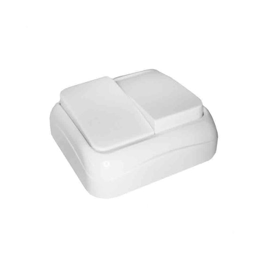 Interruptor doble de superfície Sèrie Spa Blanc EDM 43156