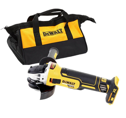 Esmoladora sense escombretes Dewalt DCG405Z amb bossa