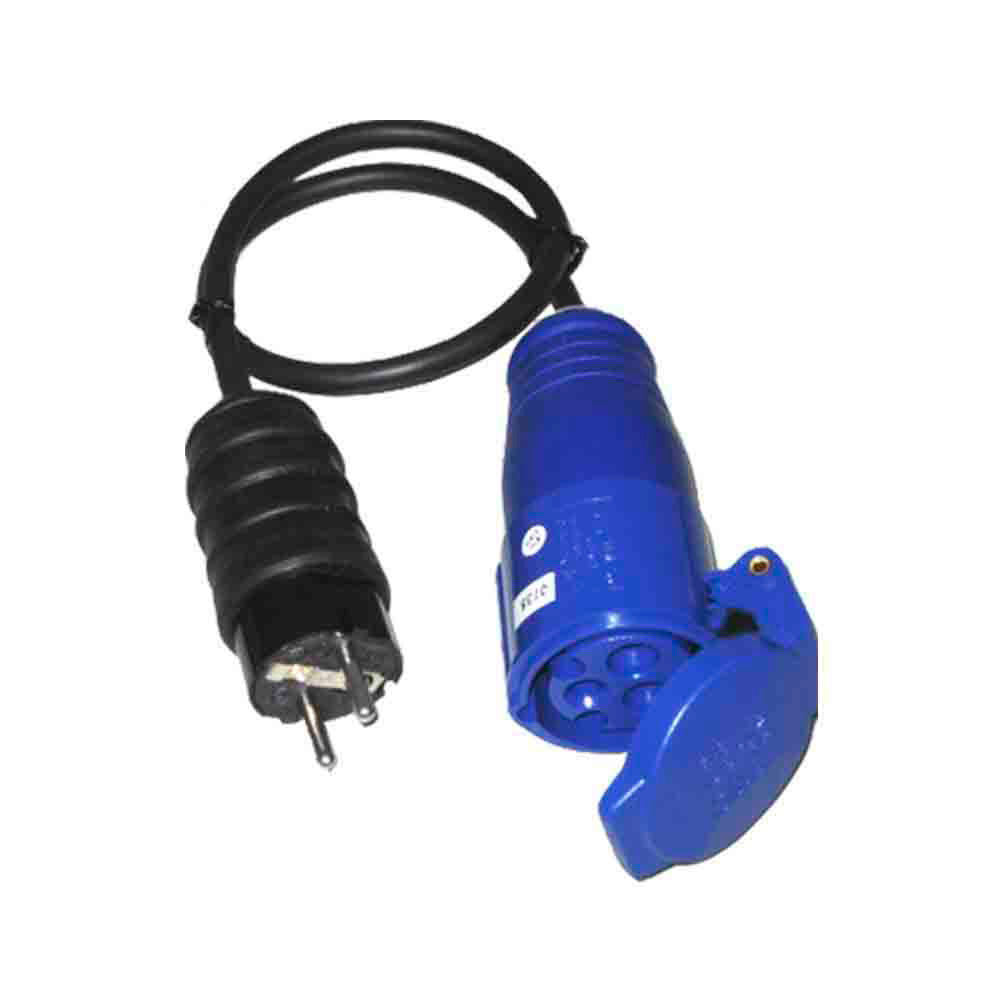 Adaptador d’endoll Schuko a base CETAC 2P+T 16 A 230 V, 50 cm, EDM