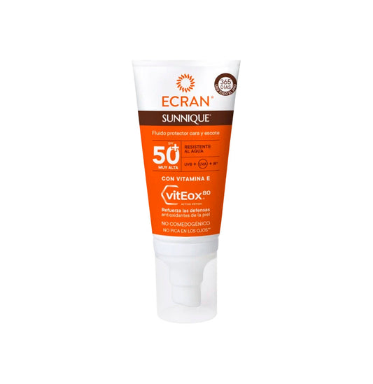 Protector facial ultralleuger SPF 50+ de 50ml SUNNIQUE ECRAN