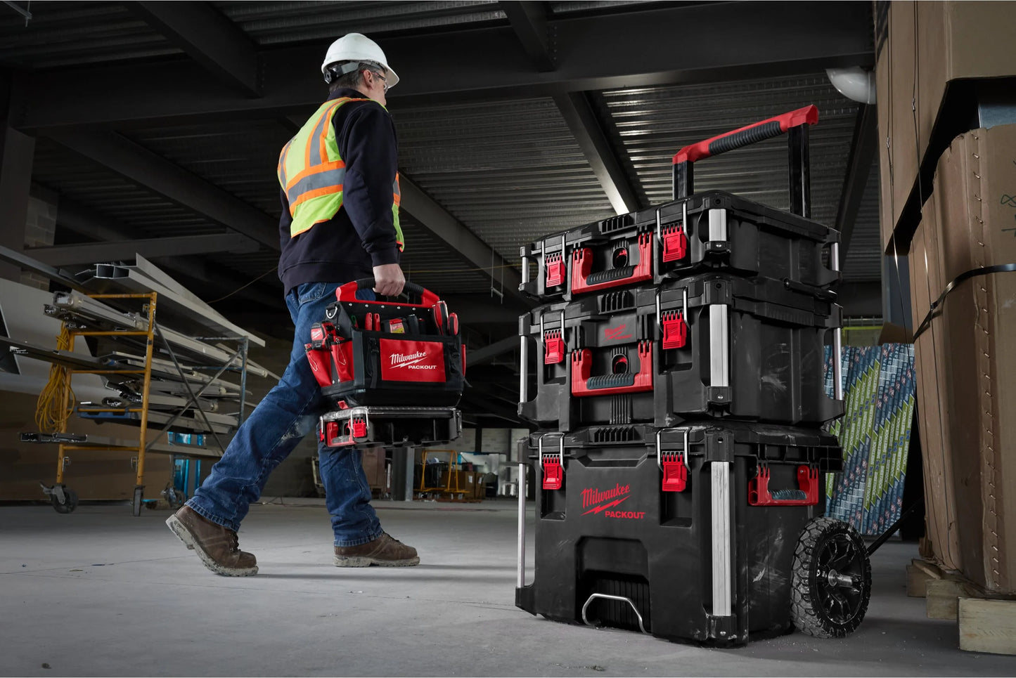 Caixa d'eines de 3 peces PACKOUT Milwaukee