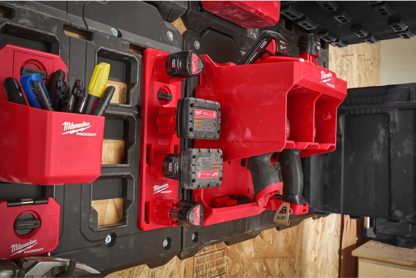 Suport per a bateries M12 Milwaukee PACKOUT