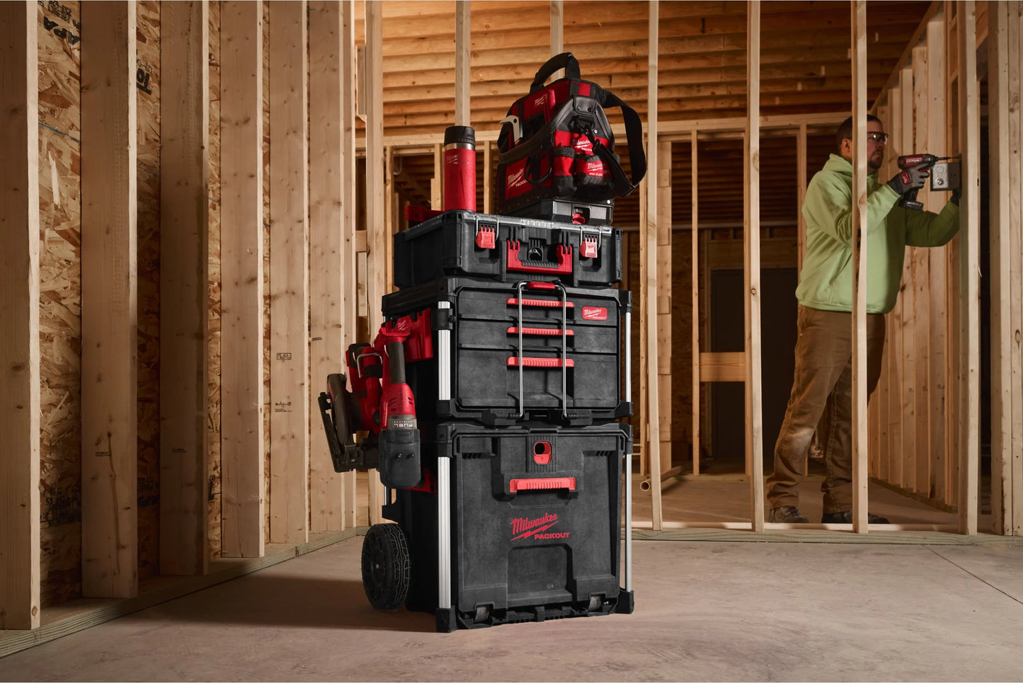 Bagul amb rodes i calaix PACKOUT Milwaukee