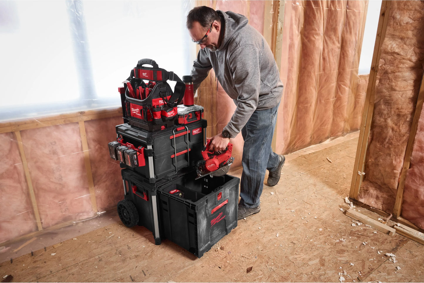 Bagul amb rodes i calaix PACKOUT Milwaukee