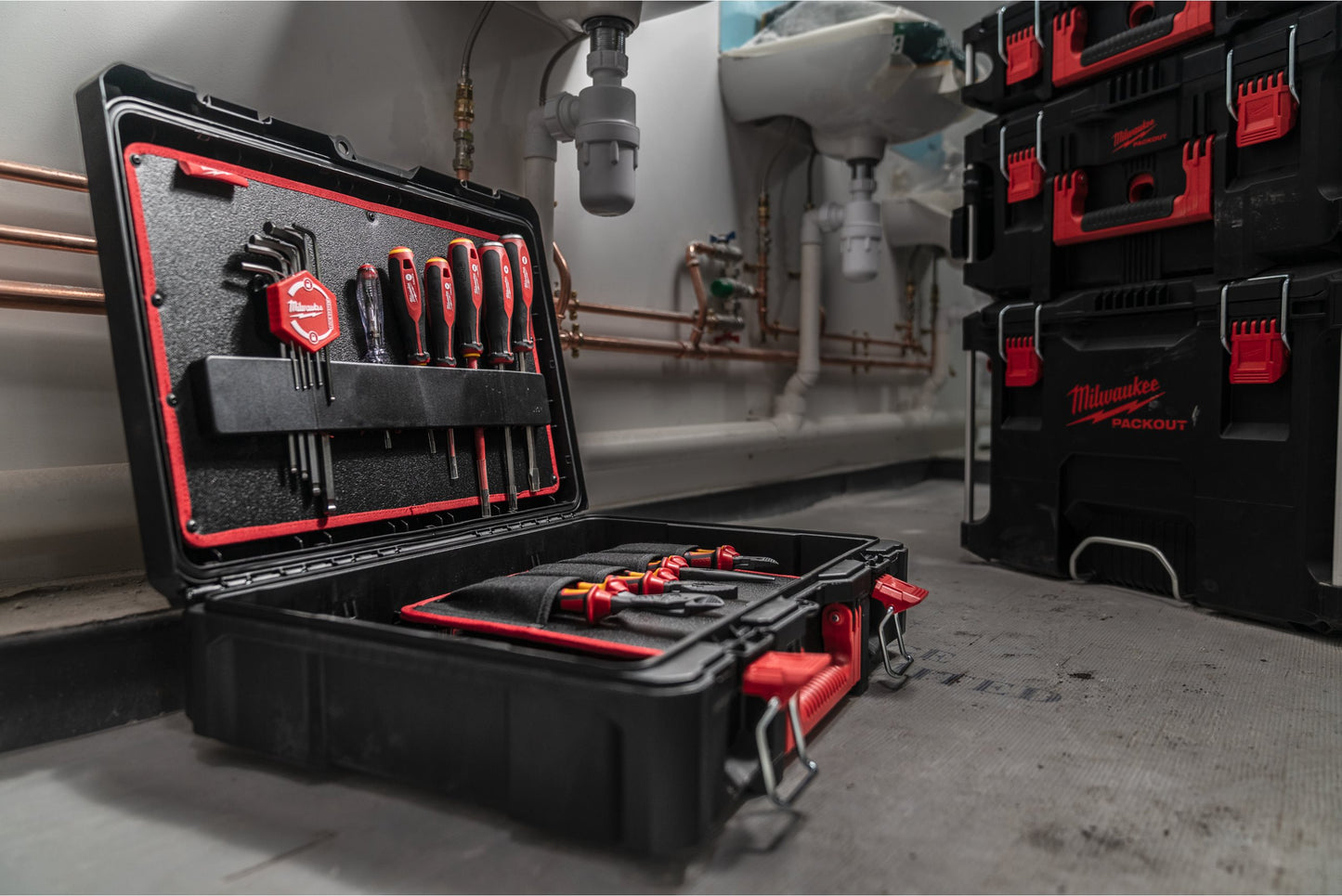 PACKOUT Plumbing Set de 74 peces per a lampisteria Milwaukee