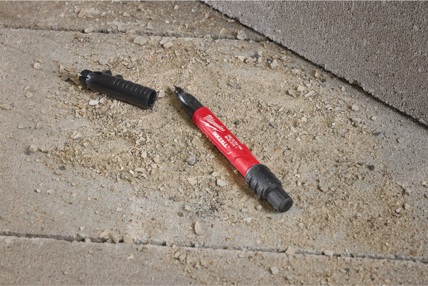 Marcador de doble punta fina i ultrafina Inkzall negre Milwaukee