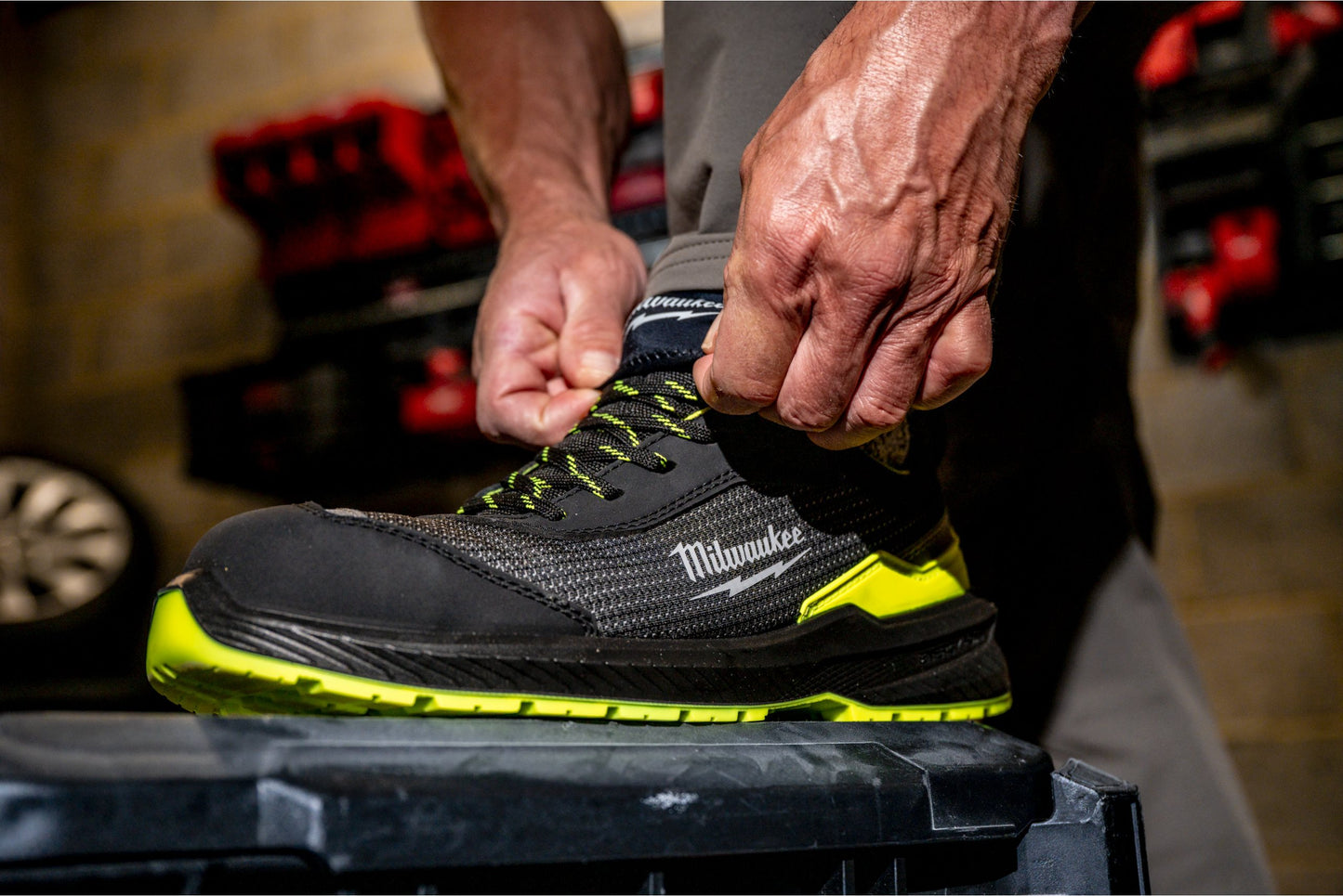 Sabates de seguretat FLEXTED d’alta visibilitat FXT S1PS Yellow