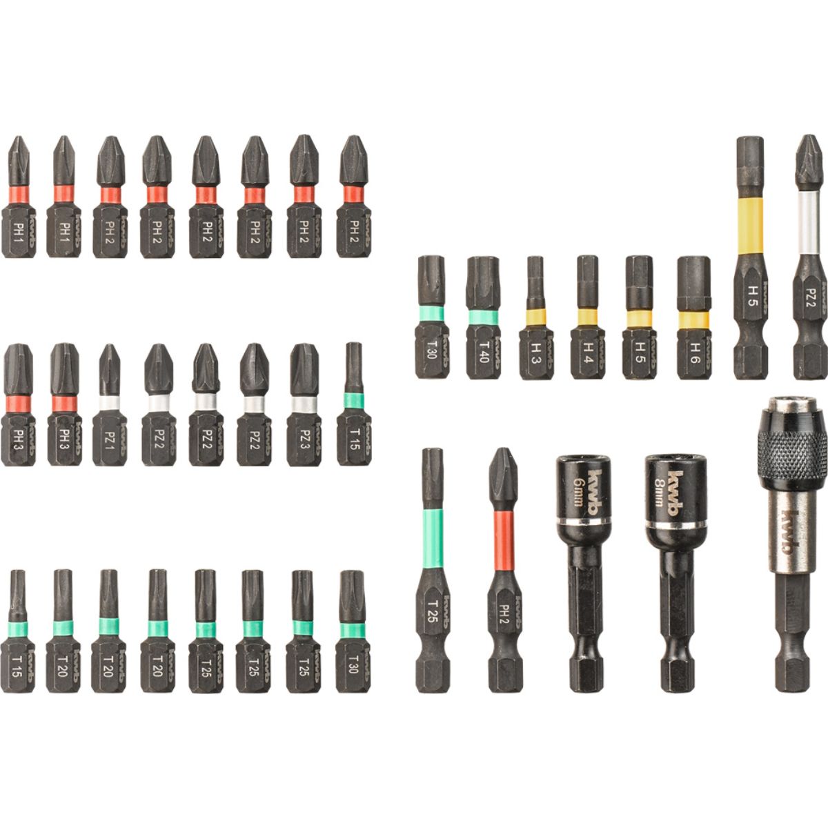 Joc de puntes de 37pcs KWB 49109000