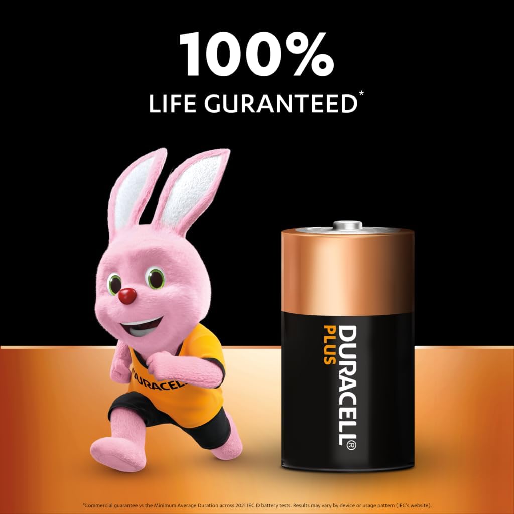Paquet de 2 piles alcalines Duracell Plus Power C