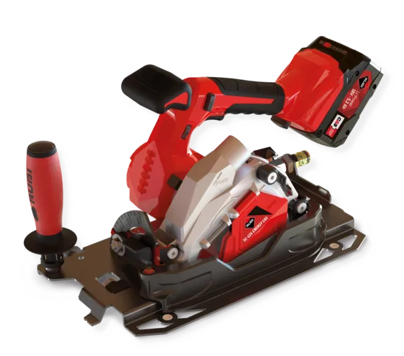 Talladora circular a bateria per a ceràmica de gran format TC-125 G2 Energy Cas Rubi