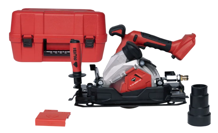 Talladora circular a bateria per a ceràmica de gran format TC-125 G2 Energy Cas Rubi