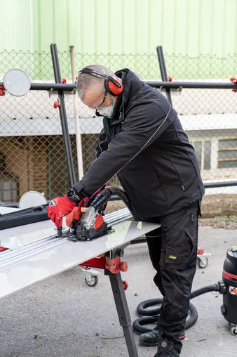 Talladora circular a bateria per a ceràmica de gran format TC-125 G2 Energy Cas Rubi