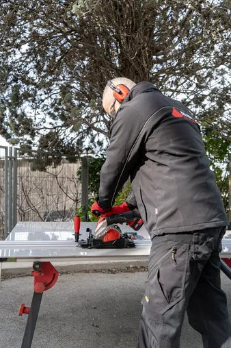Talladora circular a bateria per a ceràmica de gran format TC-125 G2 Energy Cas Rubi