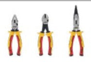 Set 3 Alicates VDE 2x160mm + 1x200mm DeWalt DWHT82811-0
