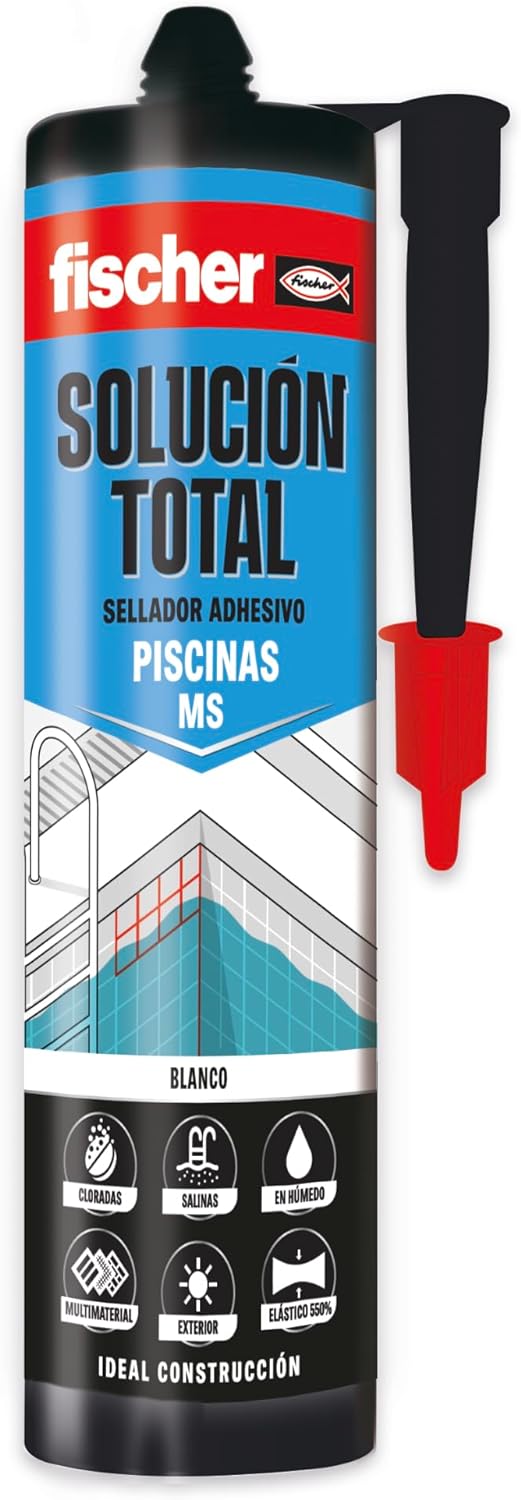 Cartutx adhesiu segellador de 290 ml Fischer Solució Total MS Especial Piscines