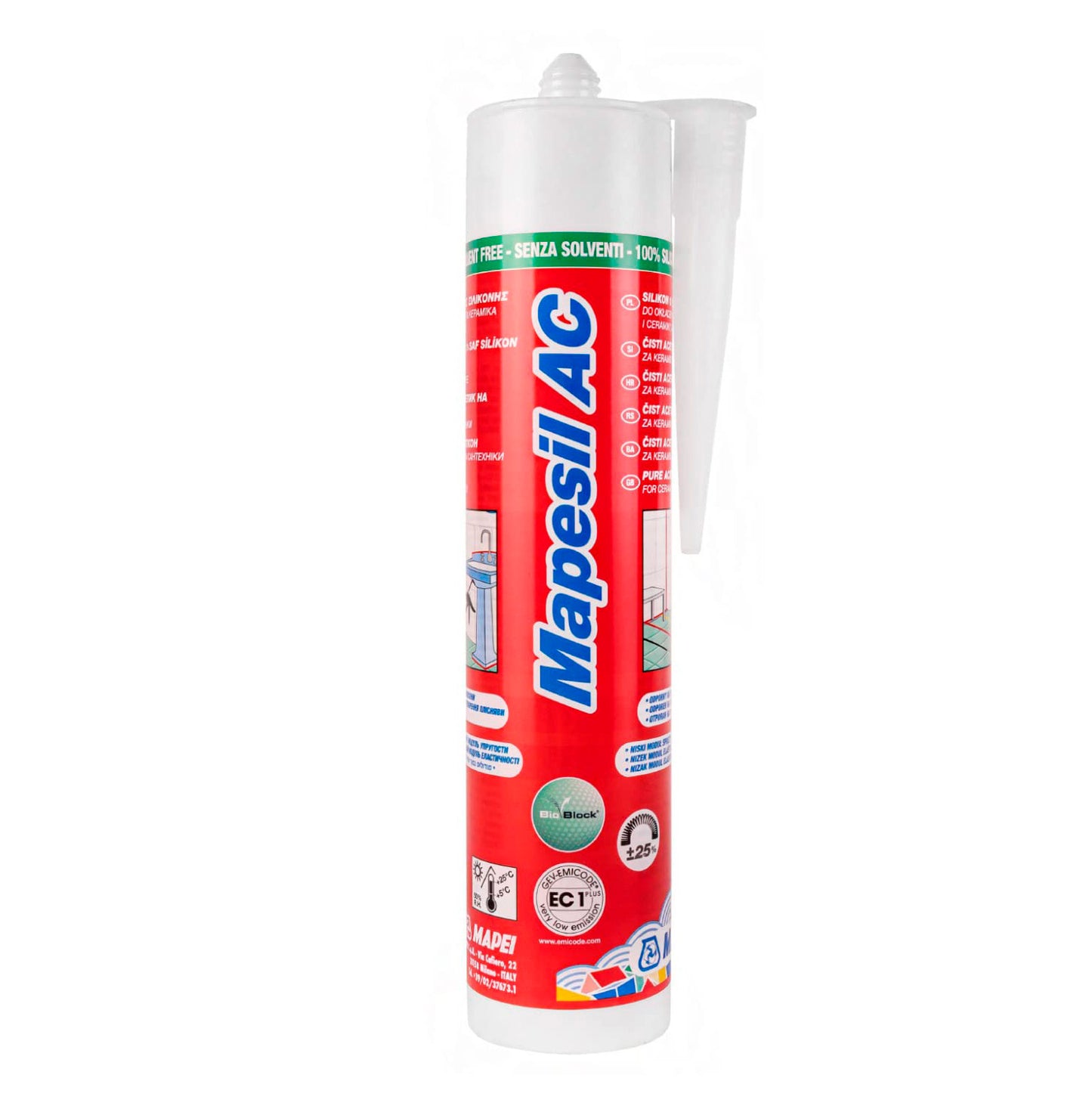 Silicona de colors Mapesil AC Mapei