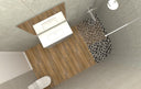 Caja 7 piezas Pavimento Mixit Blanco 25x70 Mate Keraben (caja 1,23m2)