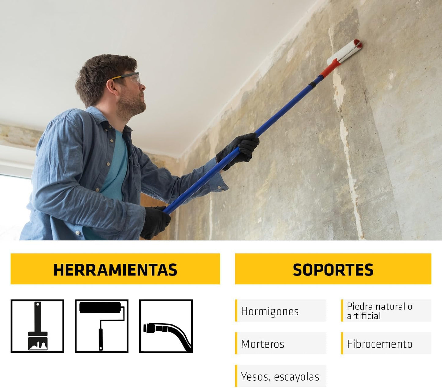 Resina d’unió i imprimació d’adherència per a morters i guixos Sika Top 50