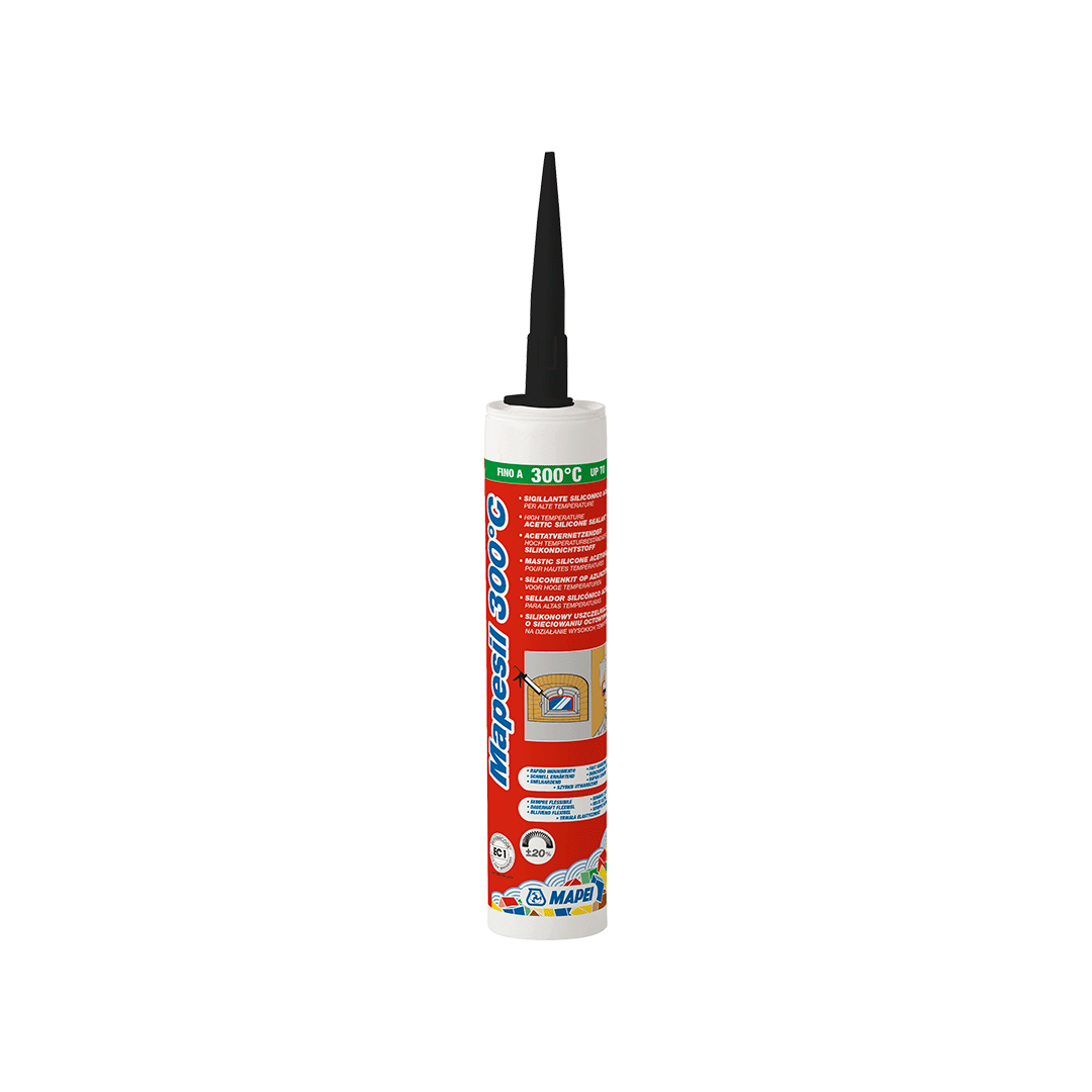 Cartucho Sellador para alta temperaturas 300 ml Mapei Mapesil 300ºC
