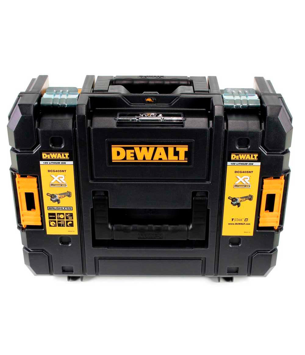 Esmoladora de 18V XR sense escombretes, 125mm, amb 2 bateries de 5Ah + carregador + maletí Dewalt DCG405P2