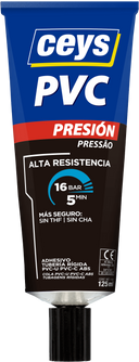 Tubo Adhesivo para tuberías rígidas de PVC PRESIÓN Ceys 125ml