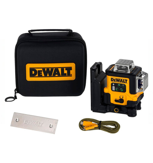 Nivell làser autonivellant USB-C Verd de 3 línies 360º Dewalt DCLE14361GB