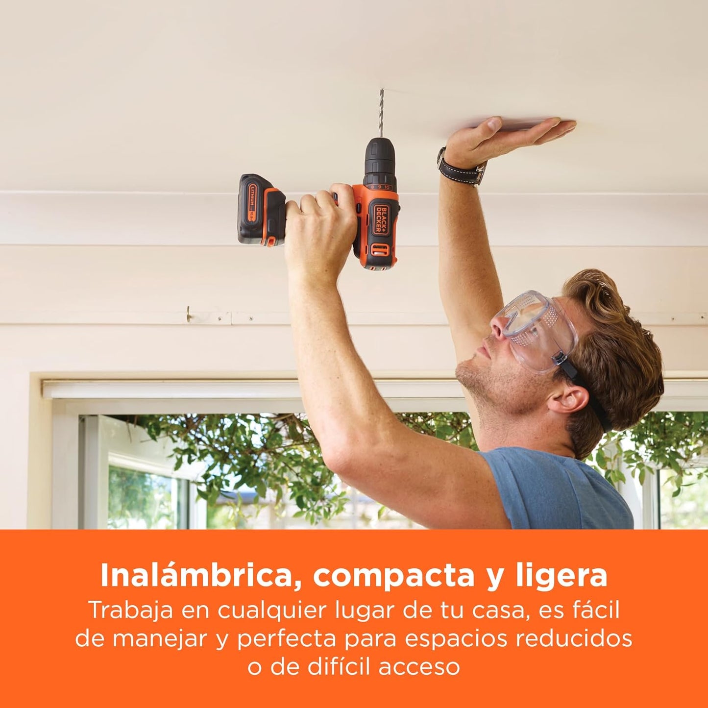 Trepant tornavís de 10,8V i 26Nm amb bateria Black+Decker BDCDD12
